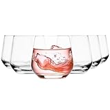 Glasmark KROSNO 1992 Trinkgläser Set Gläser 6 Stück 310 ml Wassergläser Cocktailgläser Saftgläser Saft Wasser Glas Spülmaschinenfest