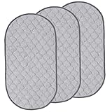 ISAKEN Wickelauflage für Baby Wickelkorb, Weich Baby Windeleinlagen Tragbare Wasserdichte Wickelauflage für Baby Kleinkinder Wickeltischauflage, Stubenwagenunterlage