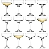 LAV Mutket Glas Champagner -Untertassen - 235ml - Pack Von 12