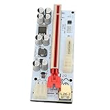 aqxreight PCIE-Riser, 8 Feste Kondensatoren, Starke Anti-Interferenz-GPU, 1X Bis