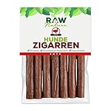 RAW Nature Hunde-Zigarre | natürliches Hundesnack | Monoprotein Leckerlie | 100% natürlich | 7 Stück | Dörrfleisch | 98% Fleischanteil | (Ente)