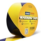 ADHES Warnband Schwarz Gelb Gefahren Markierungs Klebeband Absperrband Zur Bodenmarkierung,50mm x 32m