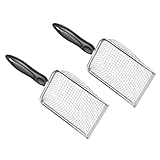 2 Stück Edelstahl Hühnerställe Schaufel mit bequemem Griff für effiziente Dungentnahme Geflügelreiniger