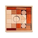 Générique Bausteine aus Holz | Lernspielzeug | Stapelspiel | für für Mädchen Klassenhaus Kindergarten