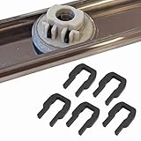Sintrix Fab 5x Besteckkorb Klammer Halter Set kompatibel mit Miele Spülmaschine Schienen G305 G3xx. Ersatz für 09759811 1107900. Robuste Carbon Korbführung Clips für Geschirrkorb Befestigung