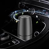 Hqynss Auto-Luftreiniger, HEPA-Filter, Geräuschlos, Tragbar, Entfernt Gerüche & Keime für Auto, Zuhause, Büro