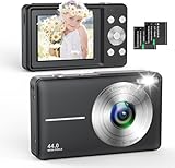 Zostuic Digitalkamera Fotokamera, FHD 1080P 44MP Fotoapparat 16X Digitalzoom Einfache Kompaktkamera Tragbare Digital Kamera mit 2 Akku für Kinder Teenager Anfänger