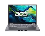 Acer Aspire Spin 14 (ASP14-51MTN-50X6) Convertible Notebook | 14' WUXGA Touch-Display | Intel Core 5 120U | 16 GB RAM | 512 GB SSD | Intel Grafik | Windows 11 | QWERTZ Tastatur | grau