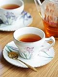 SnamicE Kaffeetasse, Teetassen, Kaffeetasse* Keramik-Kaffeetassen-Set, Teeservice, Keramik-Kaffeetassen-Untertassen-Set mit 3 Teilen, Home-Porzellan-Teeservice, Luxus-Keramik-Teeservice, Kerami,