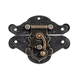 Antiker Retro-Vintage-Deko-Riegel-Überfalle-Pad, Brustschlossplatte, 5 Größen, Schmuckkästchen-Überfalle Zur Auswahl, Kompatibel mit Vintage-Holzkisten-Werkzeugkasten