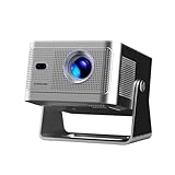 Magcubic Beamer 4K mit【Google TV】 Native1080P Mini Beamer mit WiFi 5, Bluetooth 5.1,15W-Lautsprecher, 650 ANSI,Sprachsteuerung,Autofokus und Trapezkorrektur,Dolby Audio/HDR10+,mit 180°-Drehfunktion