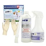 AGO Schimmelentferner Set 2in1 – Haushaltshelfer gegen Schimmel, Stockflecken und Bakterien an der Wand, im Bad, & in der Sauna – Anti Schimmel Bleichmittel für Dusche, Silikonfugen, Vorhänge