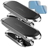 Callstel Handy Halterungen Auto: 2er-Set Kfz-Handyhalterungen für Armaturen, 360° drehbar, inkl. Magnet (Kfz Handy Halterungen Magnet, Armaturenbrett)