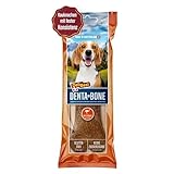 DeliBest DentaBone Strauss I Kauknochen Hund leicht verträglich ohne Gluten I Kaustange Hund für Zahnreinigung I Hundesnacks für groß und klein I Hundekauknochen 1 x 100 g