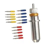 Gogogmee 16 Stück Teiliges Plotter Vinyl Cutter Schneidklingen mit Halter aus Importiertem Wolframstahl Hochpräzise Langlebig Scharf Geeignet für Inländische und Importierte