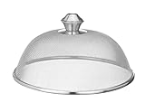 HENDI Netz Lebensmittelabdeckung, zum Schutz von Lebensmitteln, schützt vor Fliegen, feine Masche, Fliegenhaube, Netzabdeckung, Teller abdeckung, ø255x(H)135mm, Edelstahl