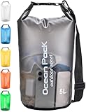 Henrycares Dry Bag wasserdichte Tasche, 20L 10L 5L 2L Wasserdichter Packsack mit Schultergurt, Schwimmen, Baden, Strand, Kanu, Stand Up Paddling, Tauchen