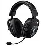 Logitech G PRO X LIGHTSPEED Kabelloses Gaming-Headset mit Blue VO!CE Mikrofonfiltertechnologie, PRO G 50mm Lautsprechern, DTS Headphone: X 2.0, 20+ Stunden Akkulaufzeit, PC, PS5, PS4, Switch - Schwarz