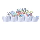 Efficiently Divide Sections: Separate bottom sand, water grass, mud and decorative materials to optimize thelayout of thebottom bed, maintaining distinct areas in theaquarium for a cohesive and or