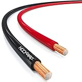 deleyCON 10m Lautsprecherkabel Boxenkabel 2x 1,5mm² Kupferüberzogenes Aluminium CCA Polaritätskennzeichnung 2x48x0,20mm Litze BauPVO/CPR - Schwarz/Rot