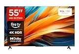 TCL 55PF650 55-Zoll 4K Ultra HD, HDR TV, Smart LED Fire TV (Dolby Vision, Dolby Atmos, DTS, HDR 10, Alexa integriert, Airplay2, Miracast)