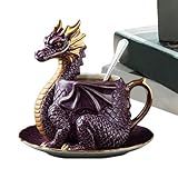 Drachenform Kaffeetasse Kreative Gothic Drachen Statue Tassen Aus Harz Drache Küchen Milch Becher Für Drachenliebhaber, Kinder, Männer