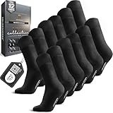 HELDENWERK 12er Pack Socken Herren I Herrensocken mit atmungsaktiver Baumwolle ohne drückende Naht I Business Männersocken, Anzugsocken (12x schwarz)