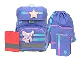 LÄSSIG Schulranzen Regenhülle Light Unique School Set 7-teilig Cloud lilac violett