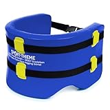 Sport-Thieme Aqua Jogging Schwimmgürtel Hydro-Tone 2.0 | Bauchgürtel für Aquajogging, Aquafitness | Snap-In Verschluss | Bis 100 kg | Spezialschaumstoff | Blau | Markenqualität