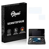 Bruni Schutzfolie kompatibel mit Nintendo 3DS 2011 Folie, glasklare Displayschutzfolie (2er Set)