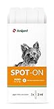 Amigard Spot-On 3er Pack für kleine Hunde, gegen Zecken und Flöhe, 1 Monat Schutz, pflanzliche Wirkstoffe, ohne Parfüm und Konservierungsmittel, vegan