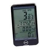 Gatuida Fahrradcomputer LCD Multifunktional Kabelgebunden Stoppuhr Kilometerzähler für Outdoor Aktivitäten für Radfahren und Wandern
