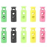 Veemoon 10 Stück Teiliges Stricknadelschutz aus Kunststoff Federleichte Maschenstopper für Rundstricknadeln Bunte Nadelschützer zur Sicheren Fixierung Beim Handstricken und Strickzubehör