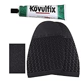 Langlauf Schuhbedarf Winter Schuhsohle'Snow' für Straßenschuhe Reparatur Set Schwarz/Repair Sole Pad/Kövulfix Sohlenkleber/ausführliche Anleitung/Premium Set (Größe 1 : 115x165mm)