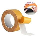 Teppichklebeband Extra Stark Doppelseitiges Klebeband, 3cm x 20m, Transparent, Spurlos, Einfach zu Schneiden und zu Entfernen, für Teppich, Fotos und Heimdekoration