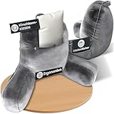 Alphocus Rückenkissen Bett mit integrietem Kirschkernkissen - 2 in 1 Lesekissen, Wärmekissen, ergonomisches Rückenkissen - Bücherkissen für Gemütlichkeit & Entspannung