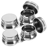 KONTONTY 2St Ölfarben-Mischtopf aus Edelstahl Ölfarbenverdünner Palettenbecher mit Doppellöffel tragbare Palettenbecher Ölbecher Malwerkzeuge Deckel Design Paletten Tasse Rostfreier Stahl