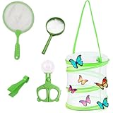 5PCS Faltbares Insektenfangnetz Faltbarer Schmetterlings-Lebensraum-Käfig Insekten Fangen Und Naturwissenschaftliche Bildung Leicht Zu Beobachten.Kleinen Fischen Outdoor Strand