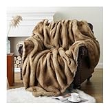 Decke,Flauschige Kuscheldecke Luxuriöse Kunstfelldecke fürs Bett, schwere Plüsch-Sofadecke, weiche, Flauschige Felldecken, Winterdecke, Dicke warme Überwurfdecke(CQY-2,127x152cm)