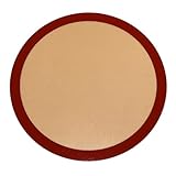 Ciieeo Blätter Runde Backmatte Aus Silikon Luftfritteuse Pergamentpapier Wiederverwendbare Backmatte Macaron-backmatte Makronen Backmatte Antihaftbeschichtetes Backgeschirr Kieselgel