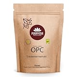 OPC Traubenkernextrakt Pulver 100g - 95% OPC - hochdosierte Premium Qualität - ohne Zusatzstoffe - aus reifen, roten Weintrauben - kontrolliert und abgefüllt in Deutschland