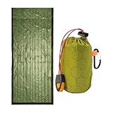 Survival-Schlafsack – tragbare Decke, Überlebensdecke, wasserdichter Campingsack, leichte Thermodecke, Überlebensausrüstung für Camping, Wandern, Outdoor-Abenteuer