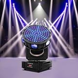 Moving Head LED 150W RGBW Bühnenlicht Stroboskop Blitzer DMX512 DJ Licht Partybeleuchtung für Weihnachten, Club, Konzert, Hochzeit, Disco Events Effektstrahler
