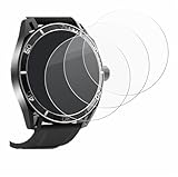 BROTECT Schutzglas für Yuede Smartwatch 1.43' (rund) (3 Stück) Schutzfolie Panzer-Folie Glas [Extrem Kratzfest 9H, Anti-Fingerprint,