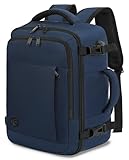 VANKEV für Easyjet Handgepäck 45x36x20 Laptop Rucksack Reiserucksack Handgepäck Tasche Rucksack 15.6 Zoll Laptop Backpack für Herren Damen Tiefblau