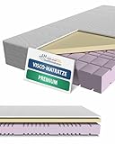 AM Qualitätsmatratzen - Premium Visco-Matratze 140x200cm -H2 - Hochwertige Matratze mit 4cm Visco-Auflage - 23cm Höhe - Made in Germany