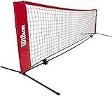 Wilson WRZ2571 Tennisnetz Starter Ez 3,0 m Rot