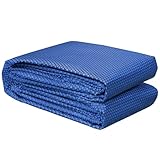 Poolpanda Premium Solarfolie 732 x 366 cm rechteckig | Stärke 400 µm | schwarz/blau | zuschneidbar | Solarplane für Pool | Poolheizung