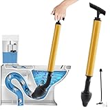 Hochdruck Rohrreinigungspumpe Abflussreiniger Pumpe, Neuer Pömpel Abfluss, Toiletten Pömpel Pressluft Rohrreiniger Löst Schnell Abflussverstopfung Toilet Plunger für Reinigen Rohre Waschbecken