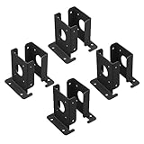 Verstellbare Holzzaun-Pergola-Pfosten-Basisstäbe-Set, robuste Pfostenanker, Basis für Deck, Geländer, Briefkasten, einfach zu bedienen, 4 Stück